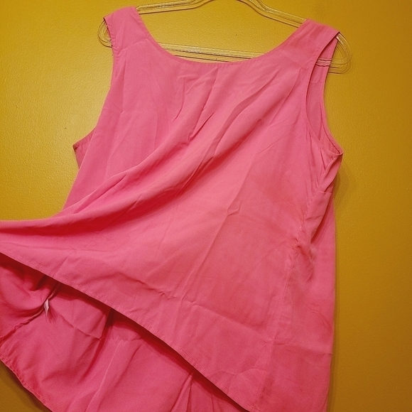 Eloquii | Hot Pink Embroidered Beaded Tank Blouse (Size 18/20) - Picture 9 of 15